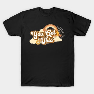 Groovy Motivational Testing Day Teacher Student You Got This T-Shirt